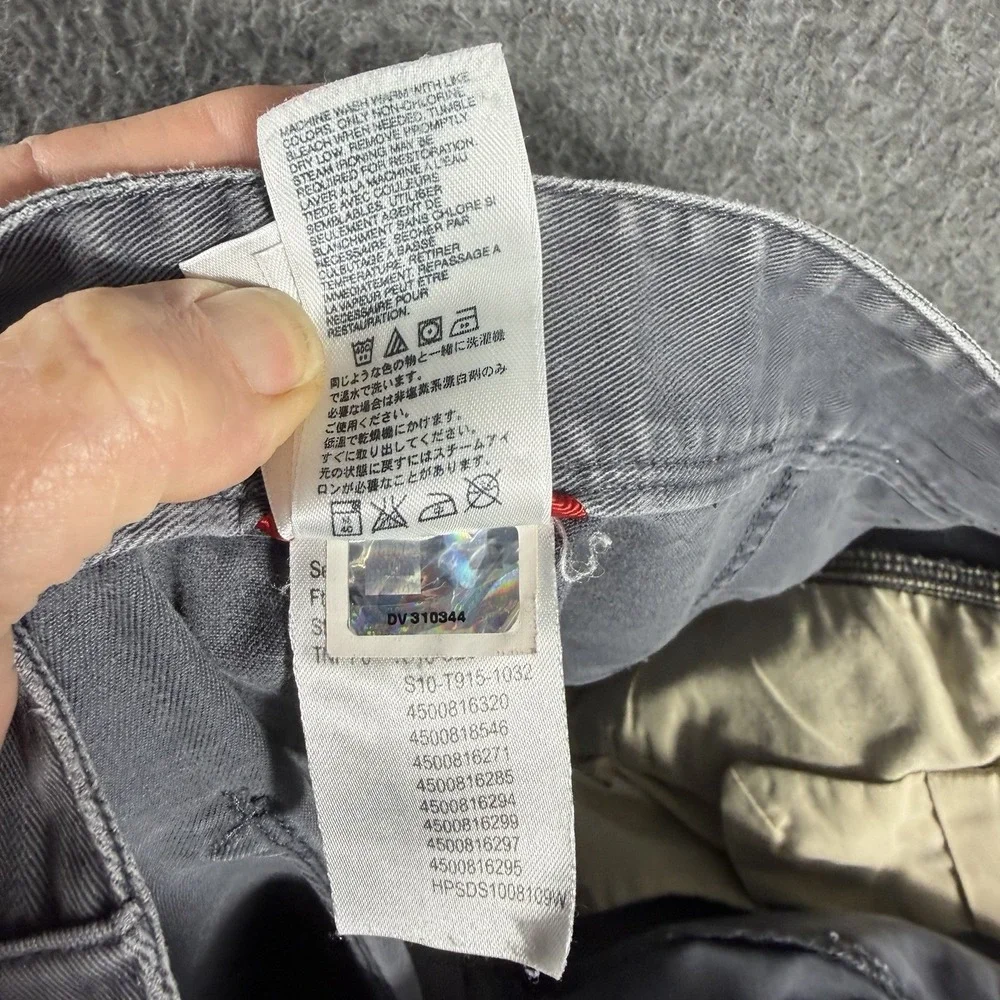 The North Face Canvas Chino Pants Mens 34x27 Gray Straight Leg Cotton Gorpcore